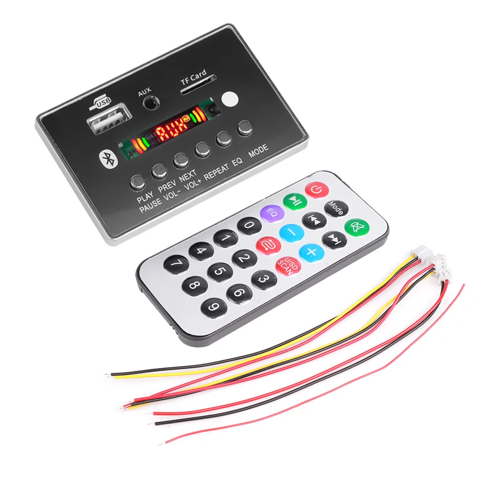 Kebidu Wireless Bluetooth 5.0 Audio Decoder Board Dc 5v/12v Mp3 Player