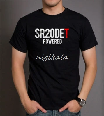 

T-Shirt Fashion Men O-Neck Solid Color Loose Basic Sr20Det Powered Short Sleeve Design Printing Tees