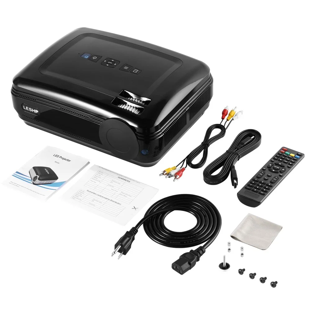 

LESHP 720P LCD Projector High Resolution 3200 LM Home Cinema for Laptop TV