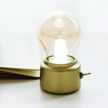 

Retro Charging Bulb Night Light Creatived Nostalgic USB Bedside Atmospheres Table Lamp WWO66