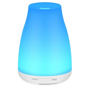 

Essential Oil Diffuser Portable Ultrasonic Diffuser Cool Mist Humidifier with 7 Color Led Lights (Us Plug)