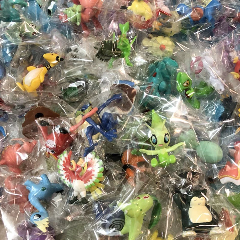 Figuras de acción de Pokémon, juguetes de Pokémon Pikachued Mewtwo Charizard, 1/10/20 venta al por mayor, 200 compra aleatoria, 3,6 6cm, regalos para niños|Figuras de acción| - AliExpress