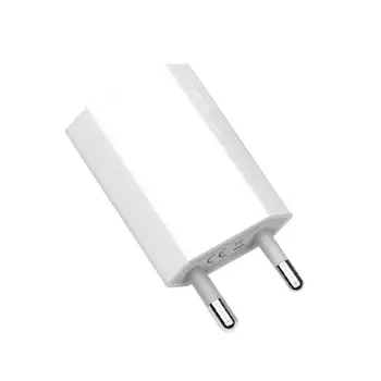 

Hot White Color EU Plug Power Adapter USB Charger Universal Phone Wall Charger 5A Charging Head No Cable For IPhone Huawei 5VV