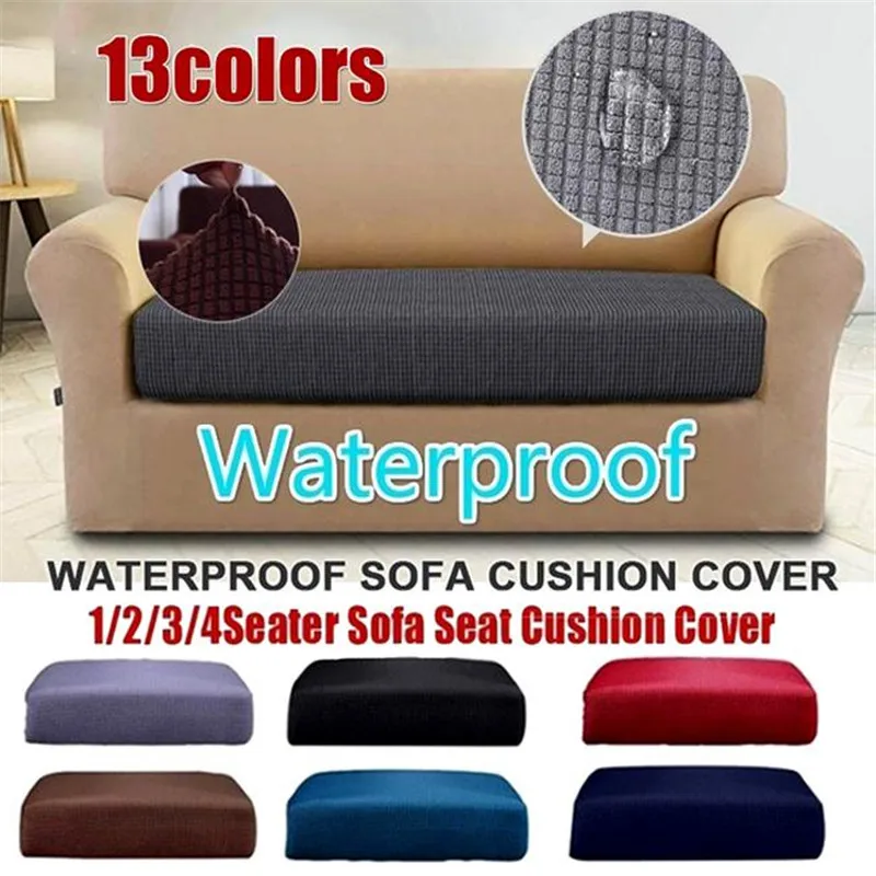 1/2/3/4 Seater Waterproof Corduroy Sofa Cover Antislip Elastic Cushion