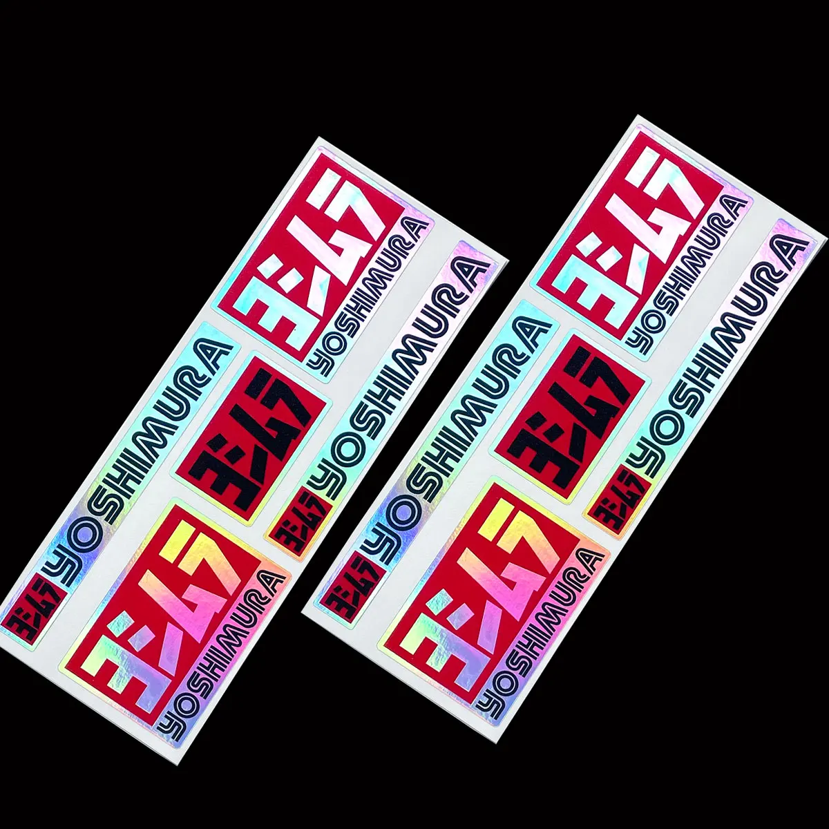 

Laser Rainbow Color Motorcycle Helmet Stickers Car Styling Vinyl Moto Bike Scooter Decal Accessories for Yoshimura