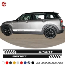 ^^Best Offers 2 Pcs Racing Sport Checkered Styling Car Door Side Stripes Sticker Body Decal For MINI Cooper S Clubman F54 Accessories ^^Best Offers 2 Pcs Racing Sport Checkered Styling Car Door Side Stripes Sticker Body Decal For MINI Cooper S Clubman F54 Accessories