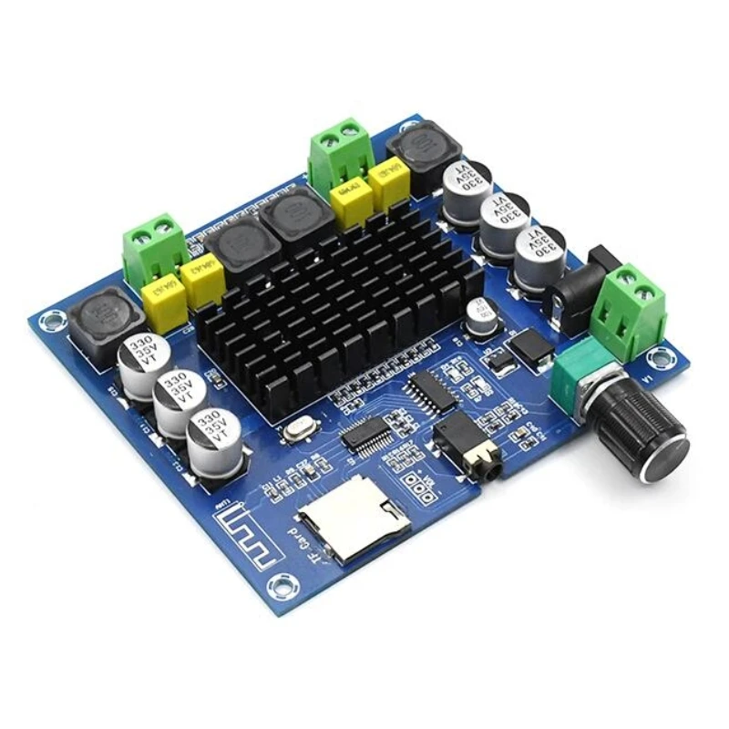 

XH-A314 Bluetooth 5.0 TPA3116 digital Power amplifier board 2x50W Stereo Audio AMP Module Support TF Card AUX Home Theater