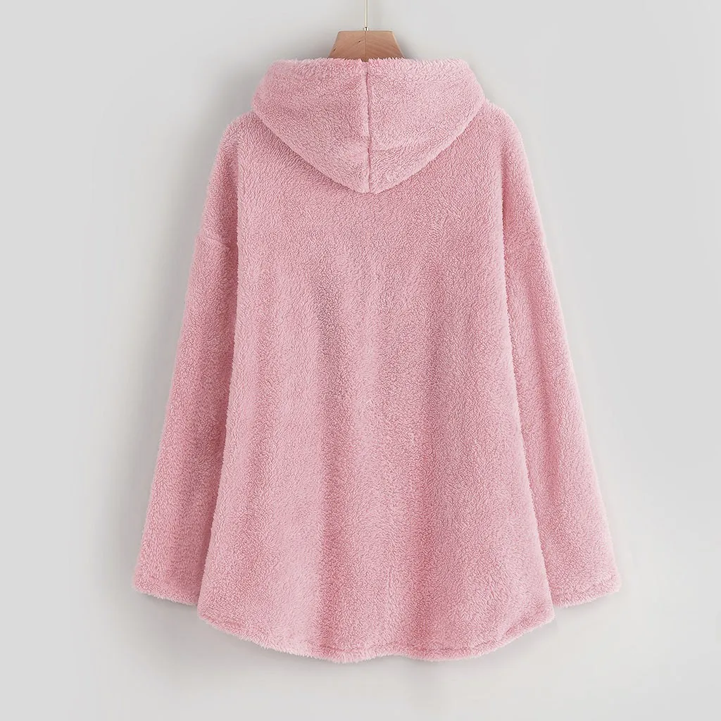 Ropa mujer толстовки женские флисовые с вышивкой кота размера плюс теплая толстовка с пуговицами bluza damsk moletom feminino