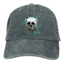 Солнцезащитные очки для курения полярный медведь Джинсовая Шляпа Унисекс промытая бейсболка