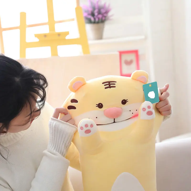 90 см 110cmTiger мягкие куклы круглые длинные животные подушки мягкие цилиндрические Тигры Подушка Детские плюшевые игрушки Рождество подарки