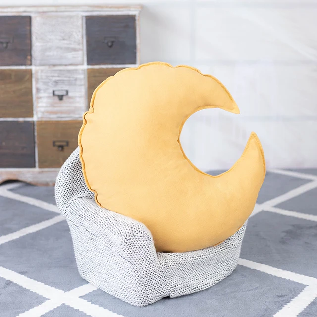 Color Moon Plush Pillow Soft Cushion Kawaii Moon Stuffed Plush Toys for Children Baby Kids Pillow Girl Gift Girl Room Decoration 6