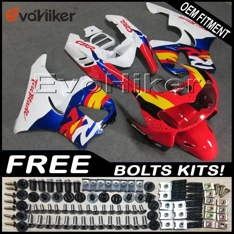 Custom motorcycle plastic cover for CBR900RR 1994-1997 CBR893RR 94 95 96 97 ABS fairing motorcycle panels red black+gifts - Цвет: E