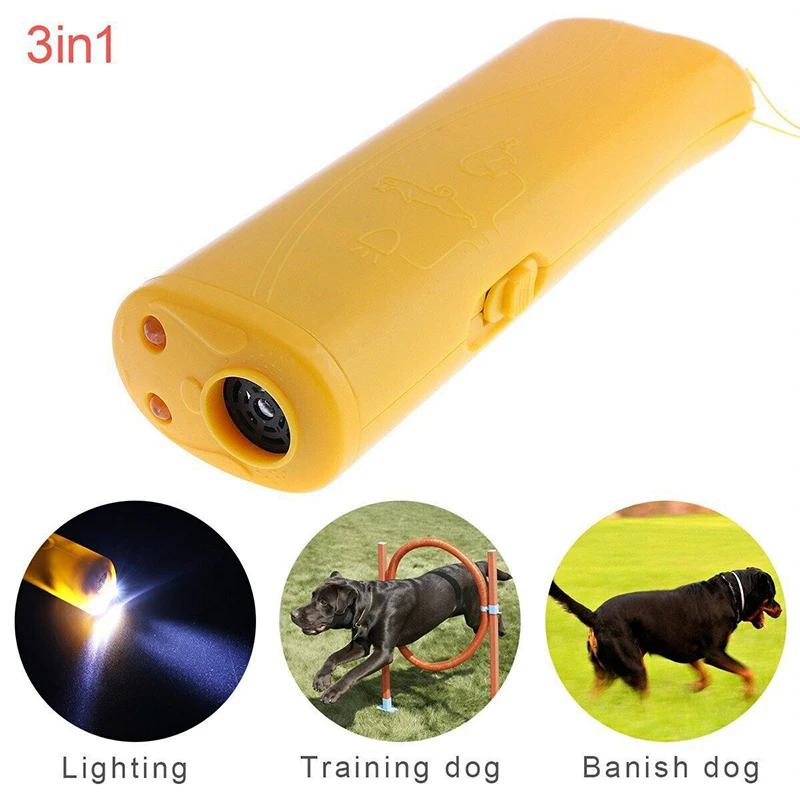 Pet Dog Repeller Anti Barking Stop Bark Training Device Trainer LED