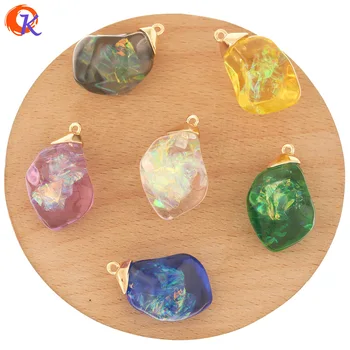 

Cordial Design 40Pcs 18*32MM Jewelry Accessories/Resin Pendant/Hand Made/Aurora Effect In Resin Bead/Earring Findings/DIY Charms