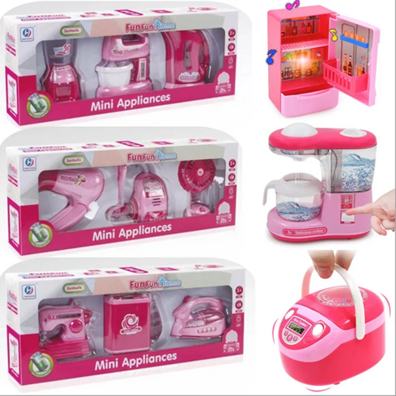 3 шт./компл. Кухня посуда Playset моделирование электрическая кухонная Игрушка развивающая игрушка