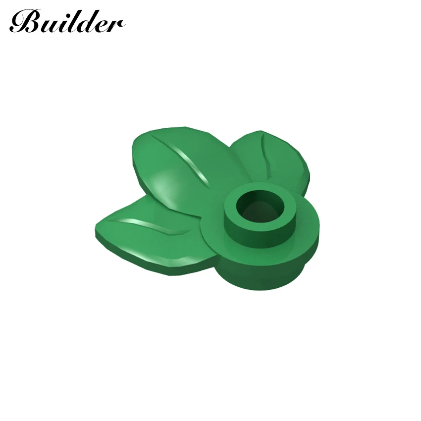 Little Builder 32607 10pcs Building Blocks Parts 1x1 Three-leaf Flowers and Plants MOC Compatible With Brands Toys for Children | Игрушки и