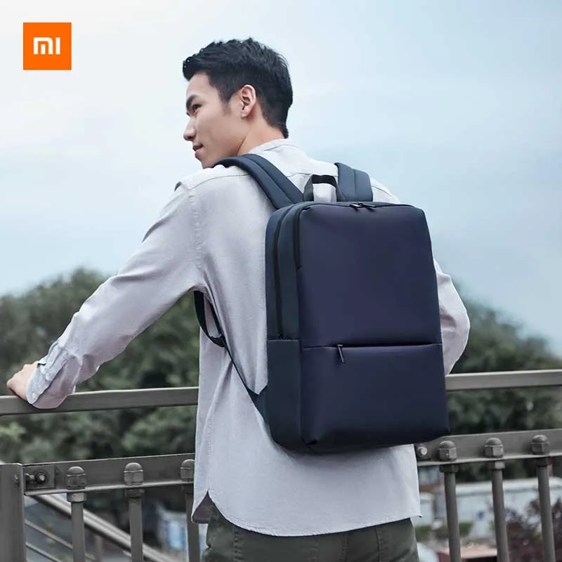 Xiaomi Mijia классический деловой рюкзак 2 уровня 4 водоотталкивающий декомпрессионный амортизационный 15,6 дюймовый компьютерный деловой рюкзак