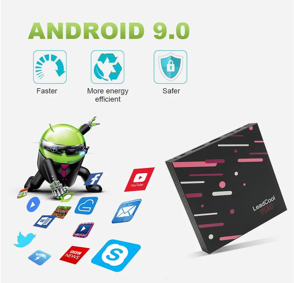 Франция IPTV арабский ящик Leadcool Play Android 9,0 RK3318 4K 1 год IPTV подписка QHDTV IPTV французский арабский IPTV коробка