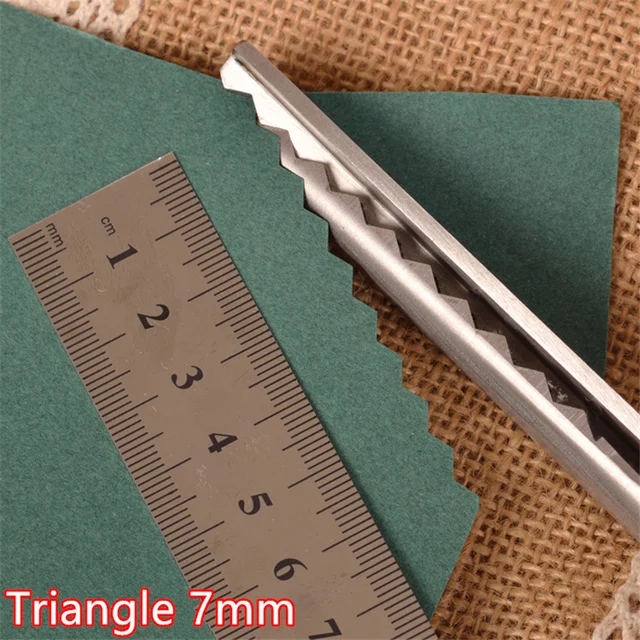 Pinking Shears Handled Professional Dressmaking Sewing DIY Craft Pinking Scissors Zig Zag Scissors Fabric Decorative Edge Tool Triangle 7mm