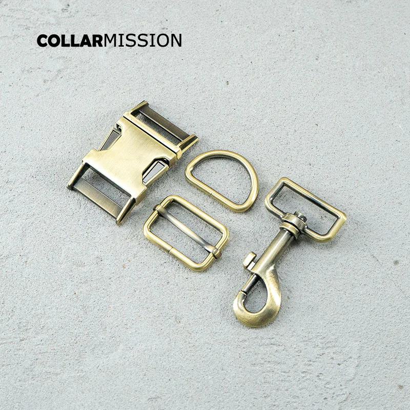 (metal Buckle+adjust Buckle+d Ring+metal Dog Clasp/set) Retailing 30mm