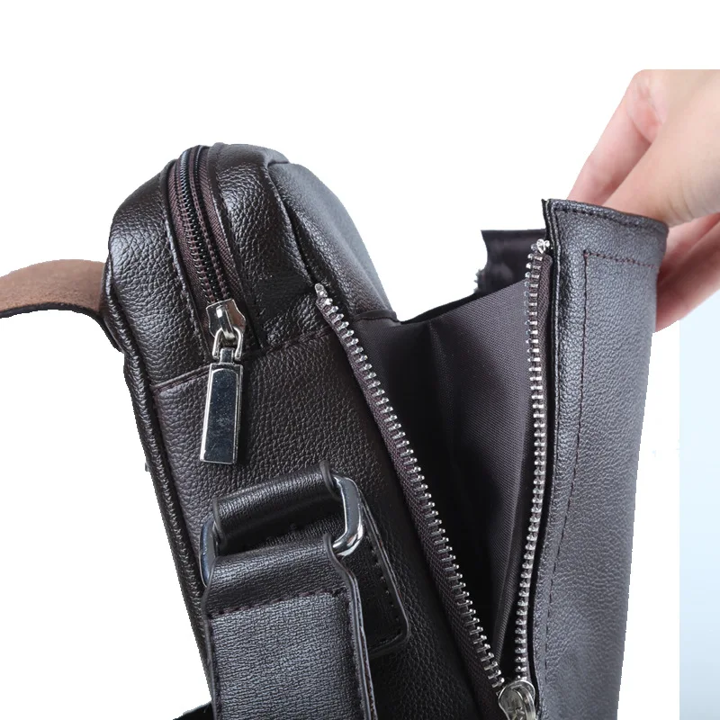 

Hot Selling Men's Bag Shoulder Bag Processing Customizable Comfortable Fabric Wear-Resistant Men's Bag Single