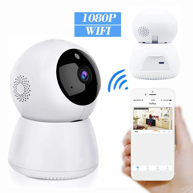 С качающейся головой машина 2 миллиона пикселей, Wi-Fi, Беспроводной веб-камеры 1080p сети Ведение домашнего хозяйства