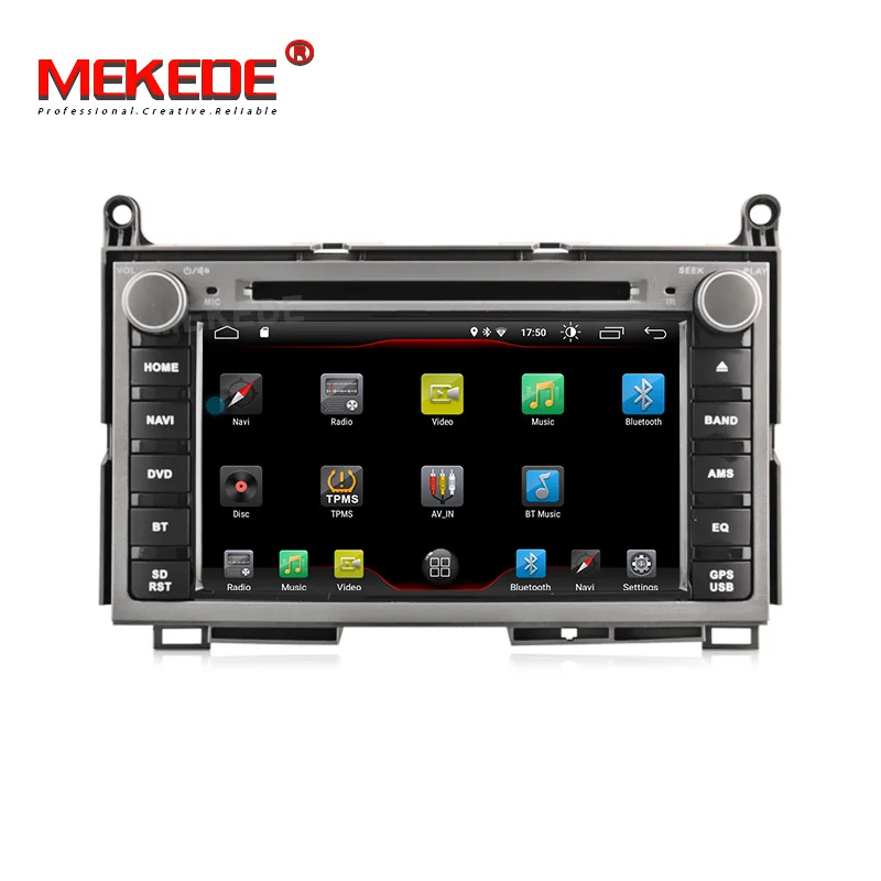 MEKEDE HD 2G+ 16G Android 9,0 AV выход автомобильный DVD мультимедиа для TOYOTA VENZA 2008 gps навигация радио плеер