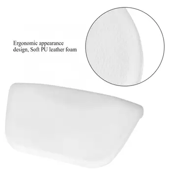 

Spa Bathtub Headrest Home Hotel White Non slip Waterproof Suckers Safety