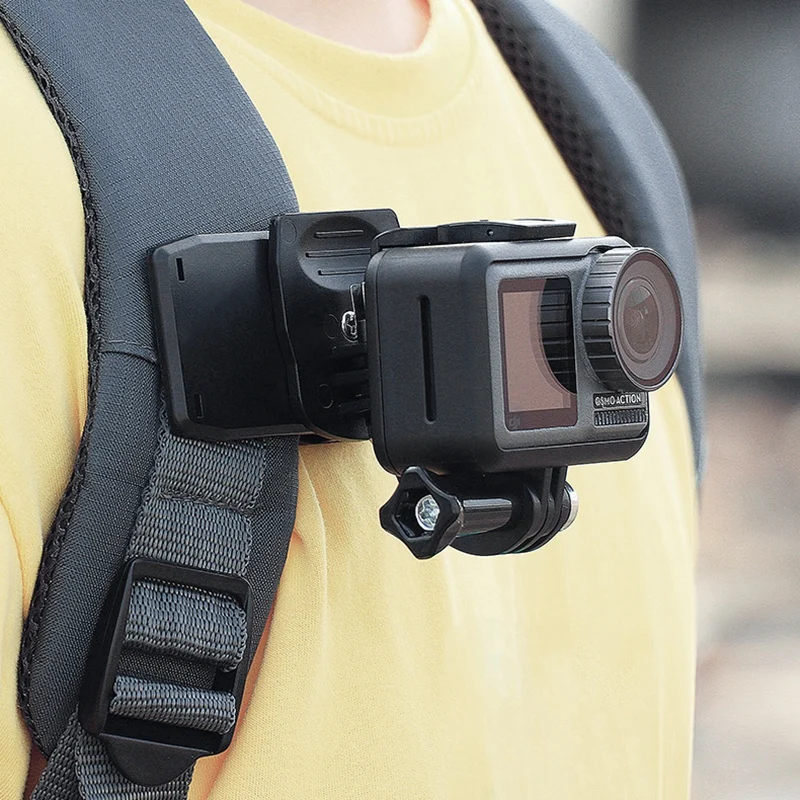 ABHU-J форма рюкзак клип крепление для XiaoYi Gopro Hero8 7 6 5 4 Экшн камеры аксессуары