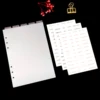 Sharkbang New Arrival  A5 A6 6 Holes Transparent Notebook Spiral Binder Index Separator Page Dividers 6 Pages Top Sseparator 3