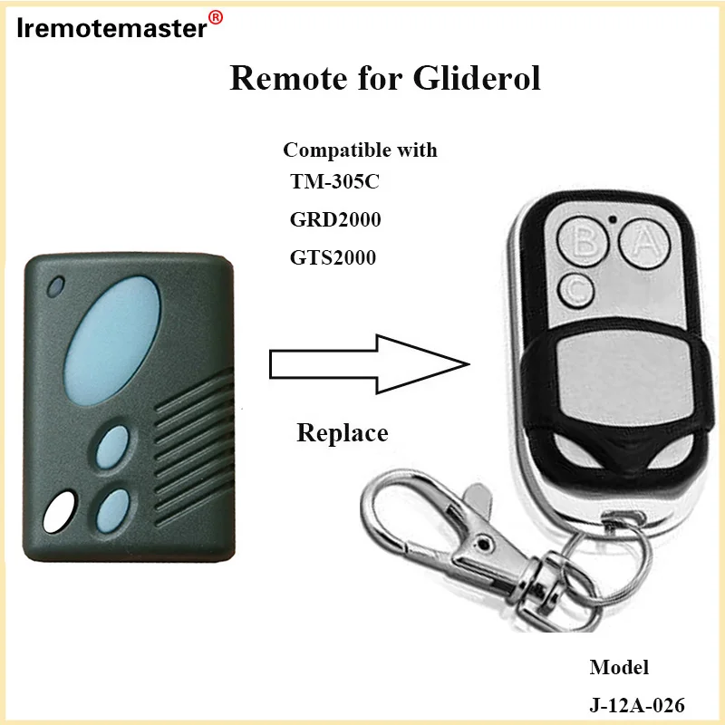 Garage Door Remote Control Replacement  For TM-305C GRD2000 GTS2000 315MHz Gate Door Opener Remote Transmitter remote for gliderol tm305c grd2000 gts2000 315mhz garage door remote control