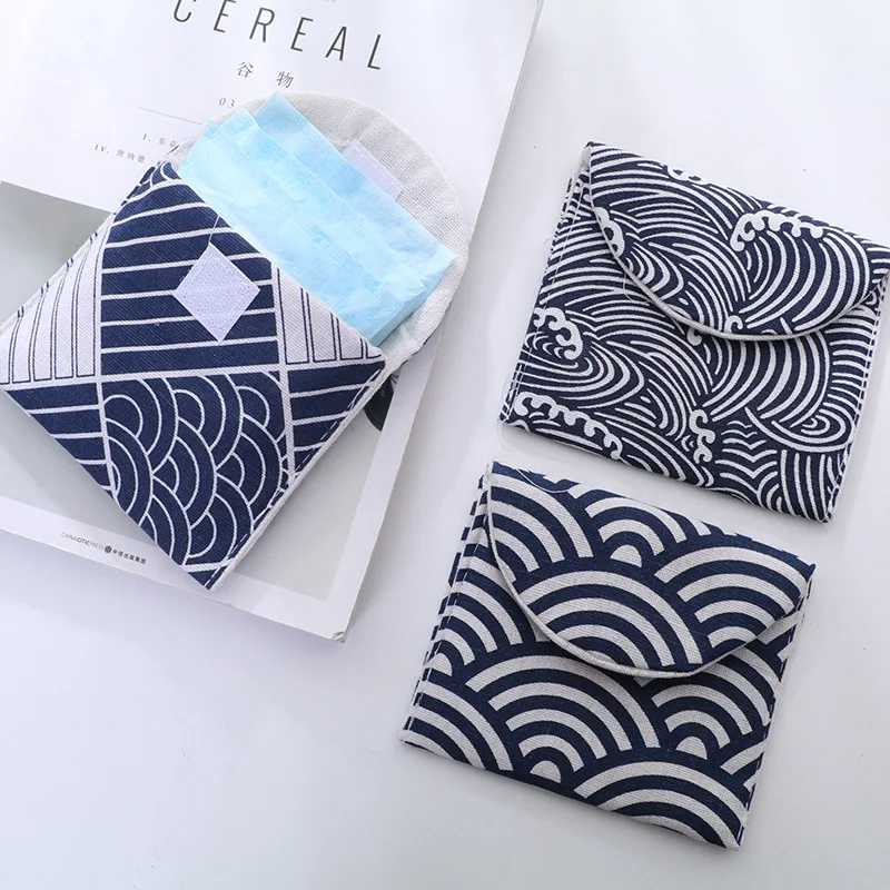 

Sanitary Pads Sanitary Napkin Storage Bag Exquisite Sanitary Napkin Bags Mini Cosmetics Storage Bag Key Coin Purse Credit Pouch