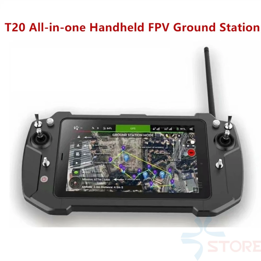 

Портативная наземная станция T20 All-in-one FPV, 8 дюймов, IPS, двойная система, интегрированная система дистанционного управления