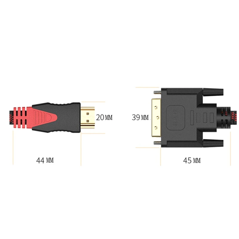 1 м 1,5 м 2 м 3 м 5 м 10 м HDMI к DVI DVI-D кабель 24+ 1 pin адаптер Кабели 1080p для lcd DVD HDTV xbox PS3 Высокоскоростной hdmi кабель