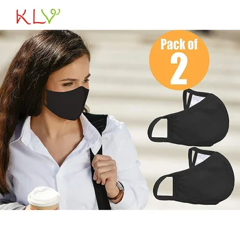 

2PCS Cotton Mask for Face Adults Mouth Protection Ship to US Maski Fashion Dustproof Riding Outdoor Reusable Mask for Men Women