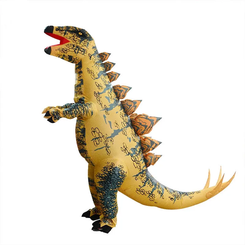 Stegosaur Динозавр Надувные костюмы Парк Юрского периода T rex динозавр Косплей Костюм