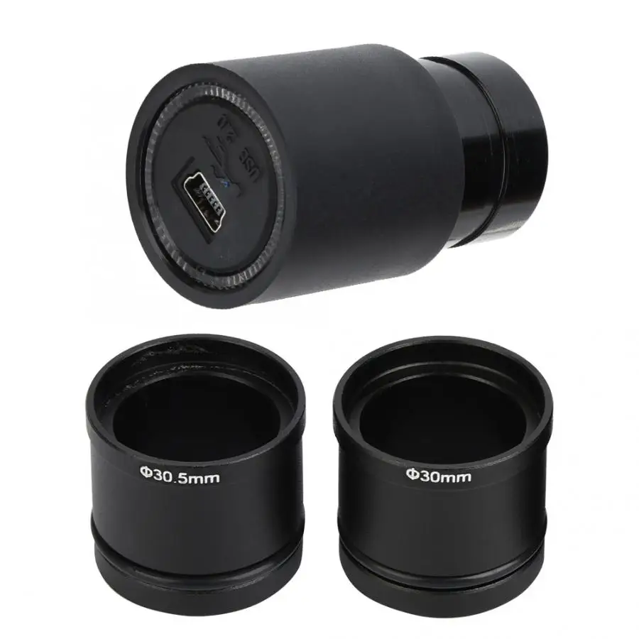 1.3MP USB 2,0 электронный окуляр для микроскопа 23,2 мм 30,0 мм 30,5 мм с двумя переходными кольцами