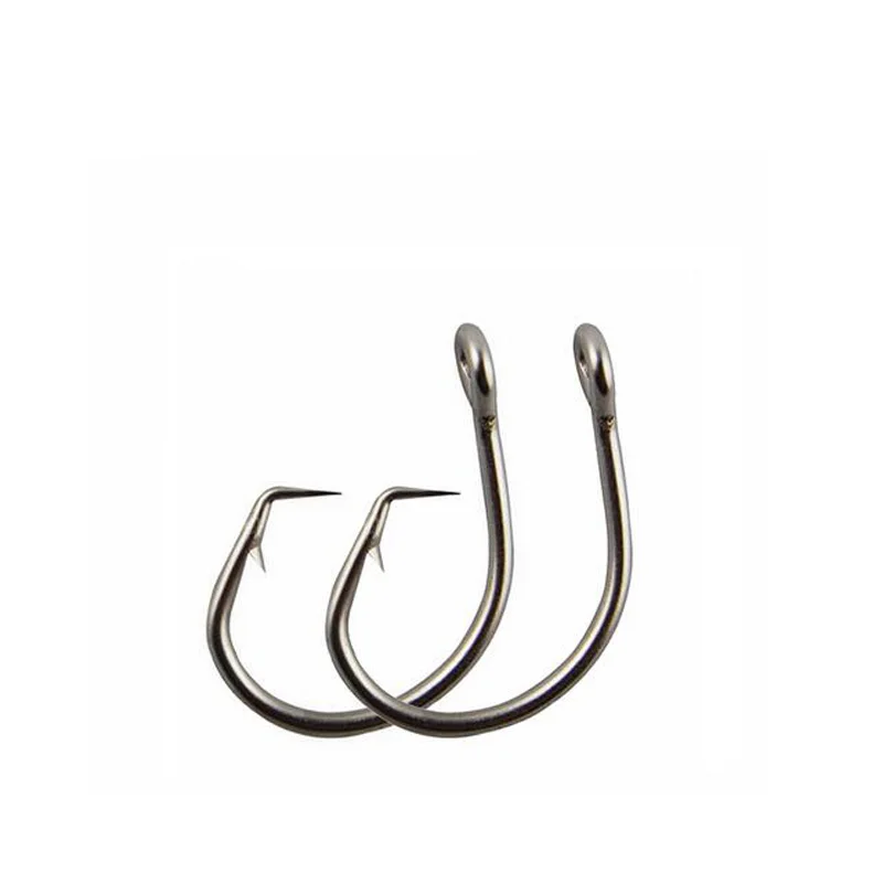 Mustad Norway Origin Fishing Hook High Carbon Steel Big Size Circle Fish  Hooks,4/0,6/0,8/0/10/0,12/0,39950NP-BN