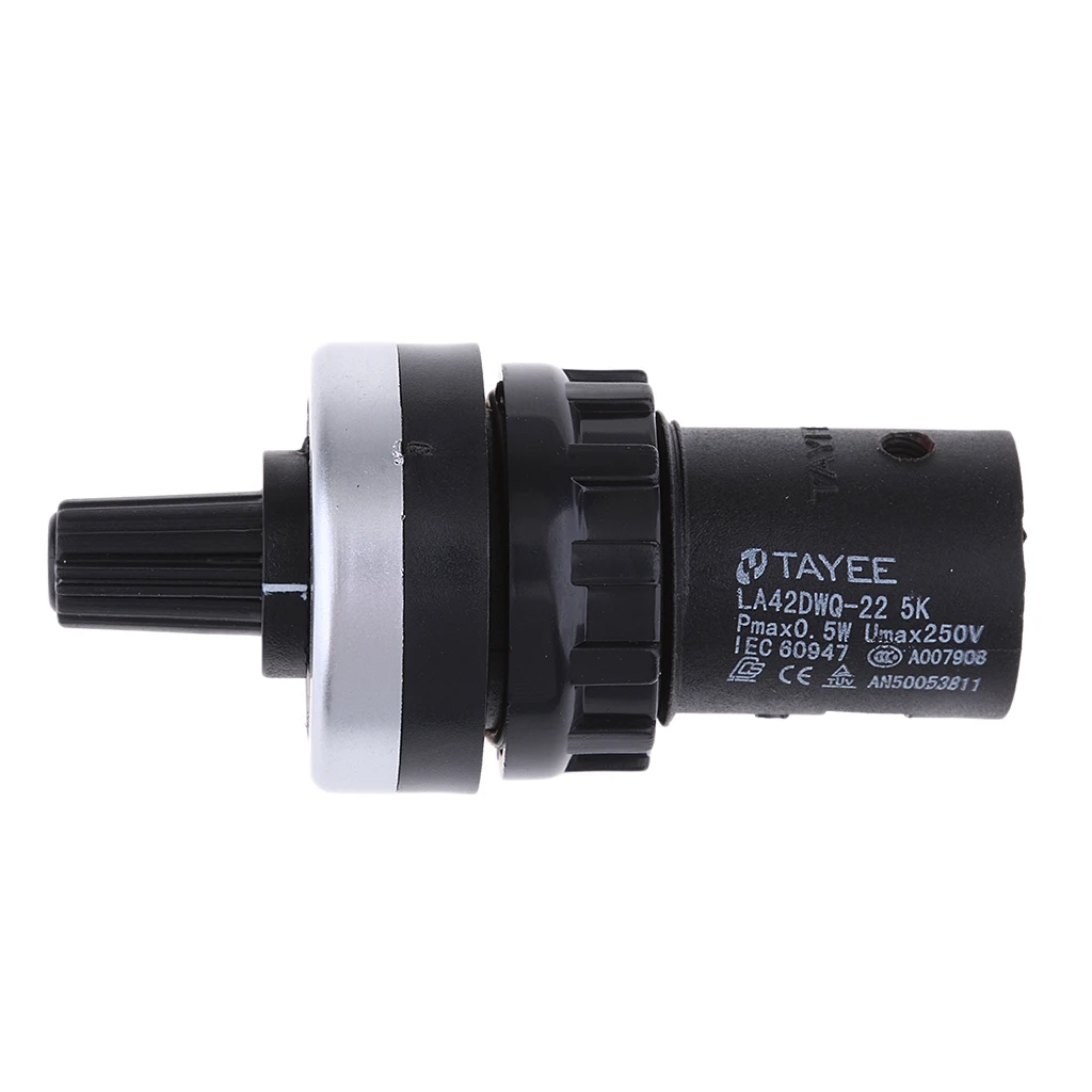 LA42WQ-22 22mm Through Hole Rotary Potentiometer 5K Variable Speed Drive