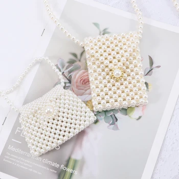 

Mini Pearl Bag Handmade Vintage EVA Beaded Fashion Banquet Party Shoulder Bag Female Wedding Bags Luxury Women's Coin Purse