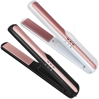 

Wireless Straightener Irons Mini Cordless Travel Hair Straightener 2 in 1 Hair Curler &Straightening USB Portable Flat Iron