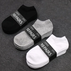 10 Pairs Solid Color Women Socks Breathable Sports socks Casual Boat s