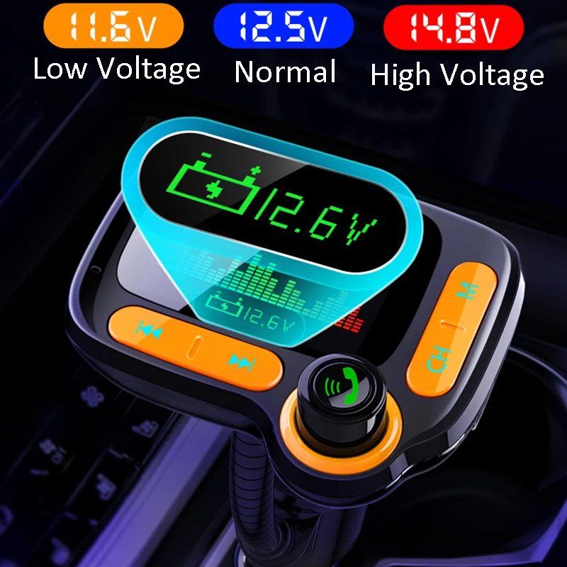 Car Bluetooth FM Transmitter Multifunction car Mp3 Player8