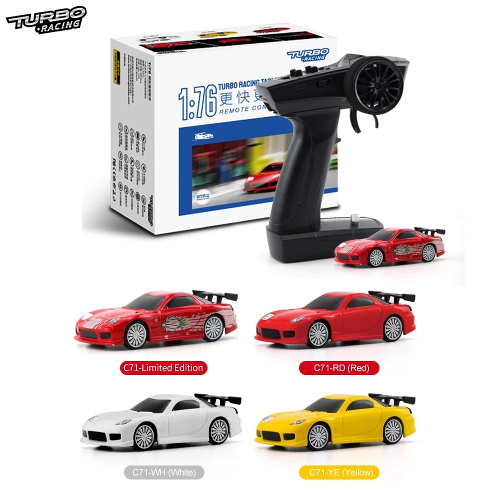 Turbo Racing C71 RTR 1/76 2 4G задний Мини спортивная RC автомобиль спортивных автомобилей