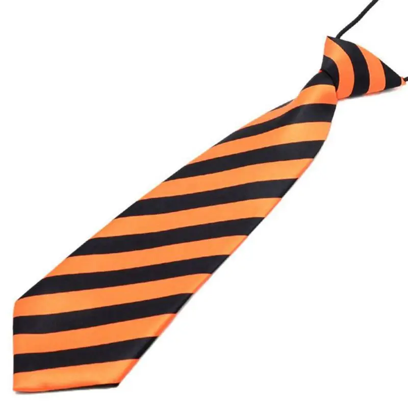 Предварительно завязанный эластичный галстук в радужную полоску с леопардовым принтом яблока для мальчиков, детские шелковые галстуки, сценический костюм для выступлений - Цвет: 2
