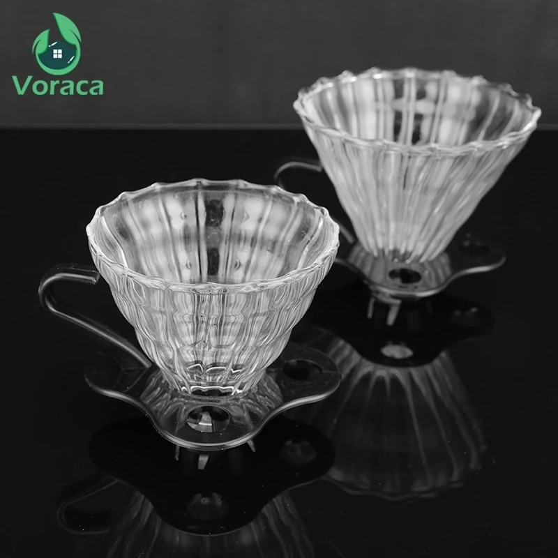 2/4 чашки многоразового использования V60 фильтр для кофе термостойкая Смола
