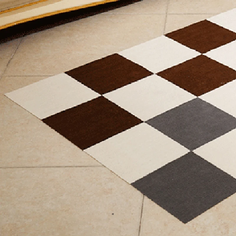 CSS 10 Pcs Office Splice Carpet Door Rug Kitchen Blanket Living Room Pad Non-Slip Cushion Rug Home Glue-Free Self-Adhesive Mat