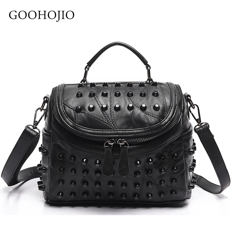 

2019 Luxury Women Genuine Leather Bags Sheepskin Messenger Bags Handbags Famous Brands Designer Female Handbag Shoulder Bags Sac