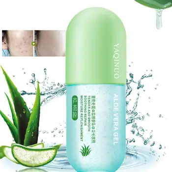 

250ml Capsule Aloe Gel Hydrating Soothing Skin Care Acne Gel Cream After Day Care Moisturizing Face Sun Remove Lotions Z1S5