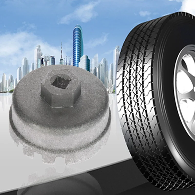 

Aluminum Oil Filter Wrench Cap Socket Remover Tool for Lexus Toyota Corolla Highlander RAV4 Camry Universal Housing